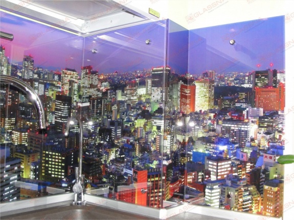 Вечерний Токио, Токийская башня, панорамный вид на Токио в сумерках